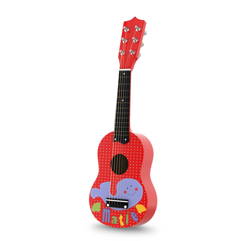 Hey! Play! Kid’s toy acoustic guitar with 6 tunable strings, real musical sounds colourful